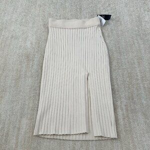 NWT Abercrombie & Fitch Soft A&F Ribbed Sweater Bodycon Midi Skirt XXS Short